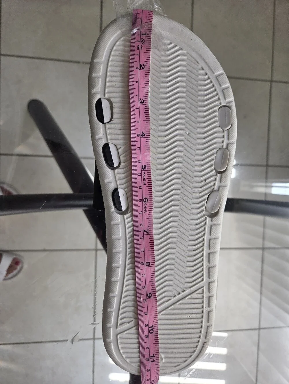 Nike Benassi JDI White and Black Slides with Red Logo Accent